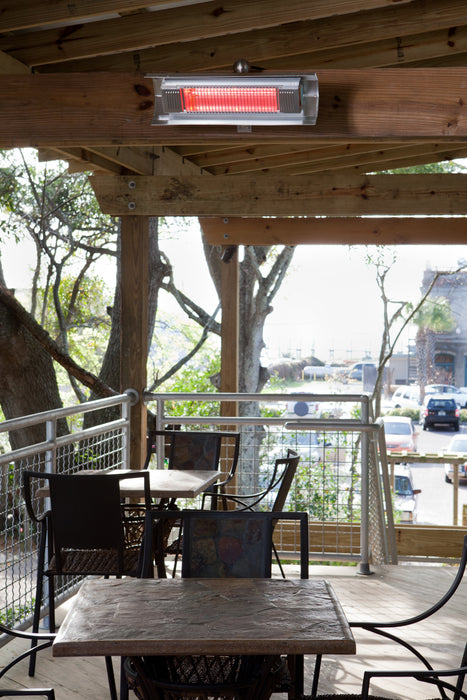 Fire Sense 02110 - Stainless Steel Wall Mounted Infrared Patio Heater - Silver