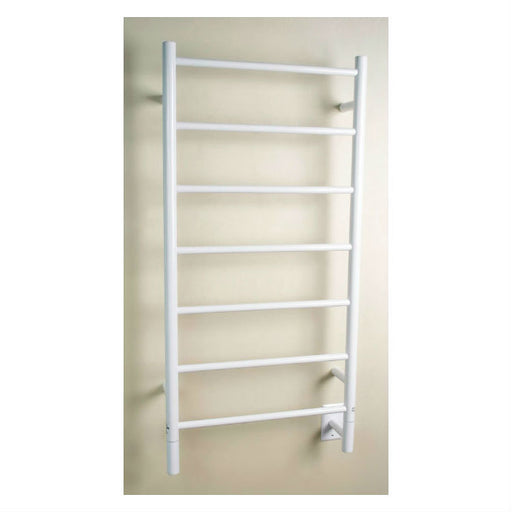 Amba Products FSW Jeeves Model F Straight 7-Bar Hardwired Drying Rack Towel Warmer - 4.5 x 21.25 x 41.75 in. - White Finish