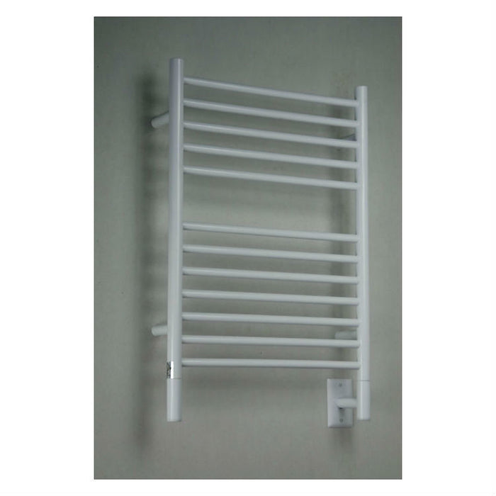 Amba Products ESW Jeeves Model E Straight 12-Bar Hardwired Towel Warmer - 4.5 x 21.25 x 31.75 in. - White Finish