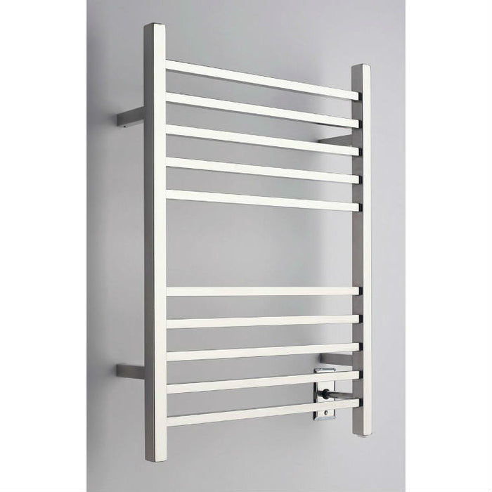 Amba Products RSWH-P Radiant 10-Bar Square Hardwired Plug-in Combo Towel Warmer - 4.75 x 24.5 x 31.5 in. - Polished Finish