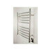 Amba Products RWH-CB Radiant Curved 10-Bar Hardwired + Plug-in Combo Towel Warmer - 5.75 x 24.5 x 31.875 in. - Brushed Finish