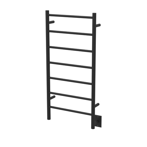 Amba Products FSMB Jeeves Model F Straight 7-Bar Hardwired Drying Rack Towel Warmer - 4.5 x 21.25 x 41.75 in. - Matte Black Finish