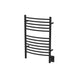 Amba Products ECMB Jeeves Model E Curved 12-Bar Hardwired Towel Warmer - 6.5 x 21.25 x 31.75 in. - Matte Black Finish