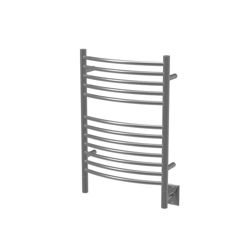 Amba Products ECB Jeeves Model E Curved 12-Bar Hardwired Towel Warmer - 6.5 x 21.25 x 31.75 in. - Brushed Finish