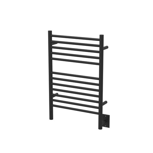 Amba Products ESMB Jeeves Model E Straight 12-Bar Hardwired Towel Warmer - 4.5 x 21.25 x 31.75 in. - Matte Black Finish