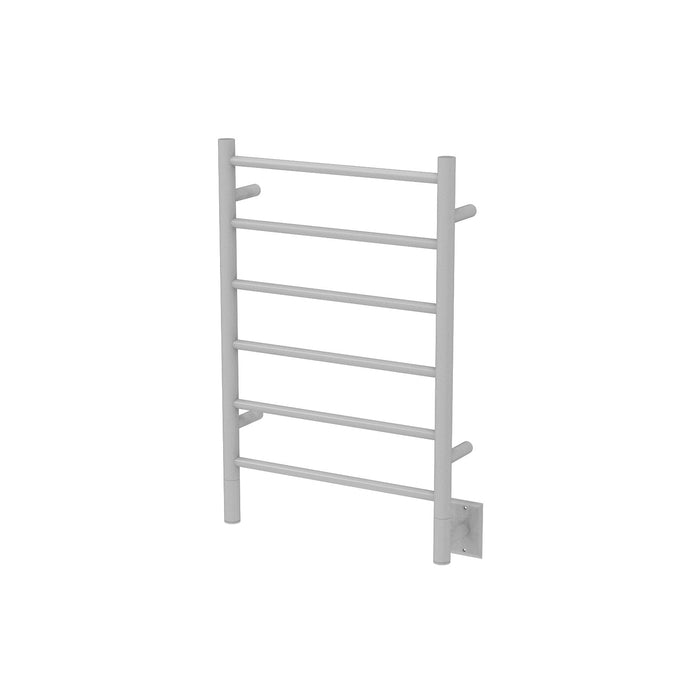 Amba Products JSW Jeeves Model J Straight 6-Bar Hardwired Drying Rack Towel Warmer - 4.5 x 21.25 x 31.75 in. - White Finish