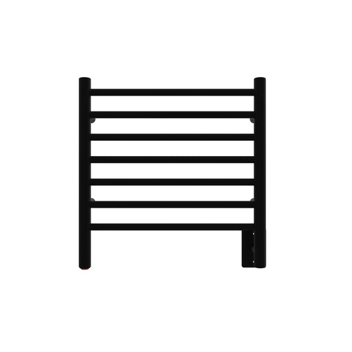 Amba Products RWHS-SMB Radiant 7-Bar Small Hardwired + Plug-in Combo Towel Warmer - 4.75 x 20.5 x 20.125 in. - Matte Black Finish