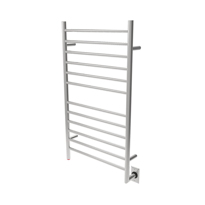 Amba Products RWHL-SP Radiant Straight 12-Bar Large Hardwired + Plug-in Combo Towel Warmer - 4.75 x 24.5 x 41.75 in. - Polished Finish