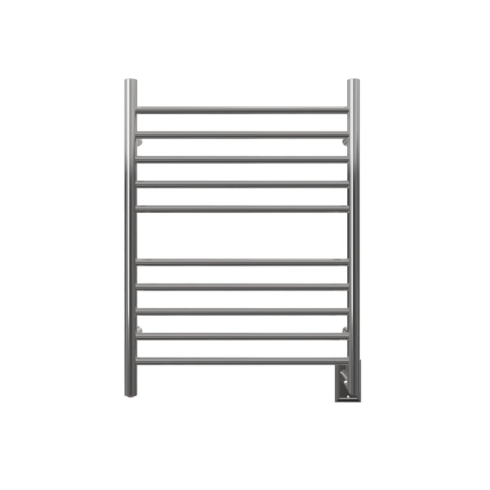 Amba Products RWH-SP Radiant Straight 10-Bar Hardwired + Plug-in Combo Towel Warmer - 4.75 x 24.5 x 31.875 in. - Polished Finish