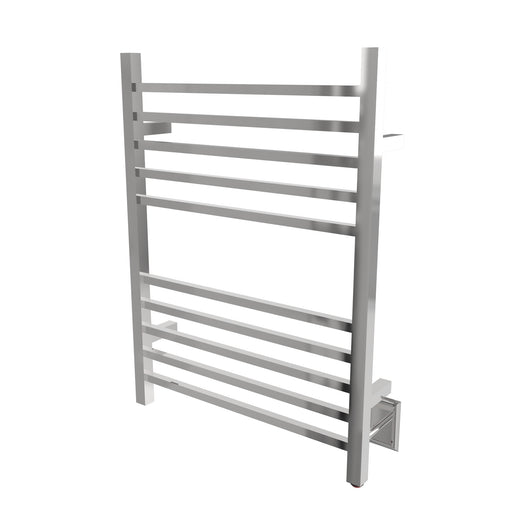 Amba Products RSWH-P Radiant 10-Bar Square Hardwired + Plug-in Combo Towel Warmer - 4.75 x 24.5 x 31.5 in. - Polished Finish