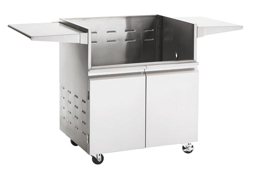 PGS Legacy Series S27CART Wheeled Cart Base For 30 Inch Newport Outdoor Patio Gas Grill Head - 30 x 25 x 31 in. - Stainless Steel Color