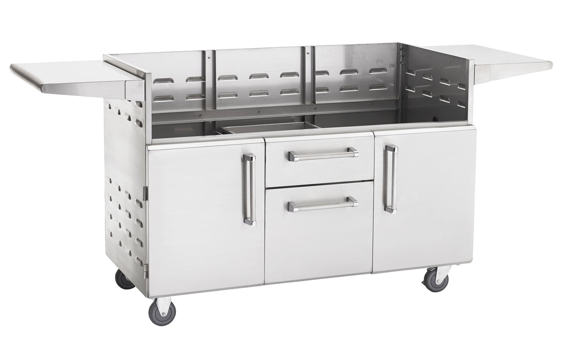 PGS Legacy Series S48CART Wheeled Cart Base For 51 Inch Big Sur Outdoor Patio Gas Grill Head - 51 x 25 x 31 in. - Stainless Steel Color