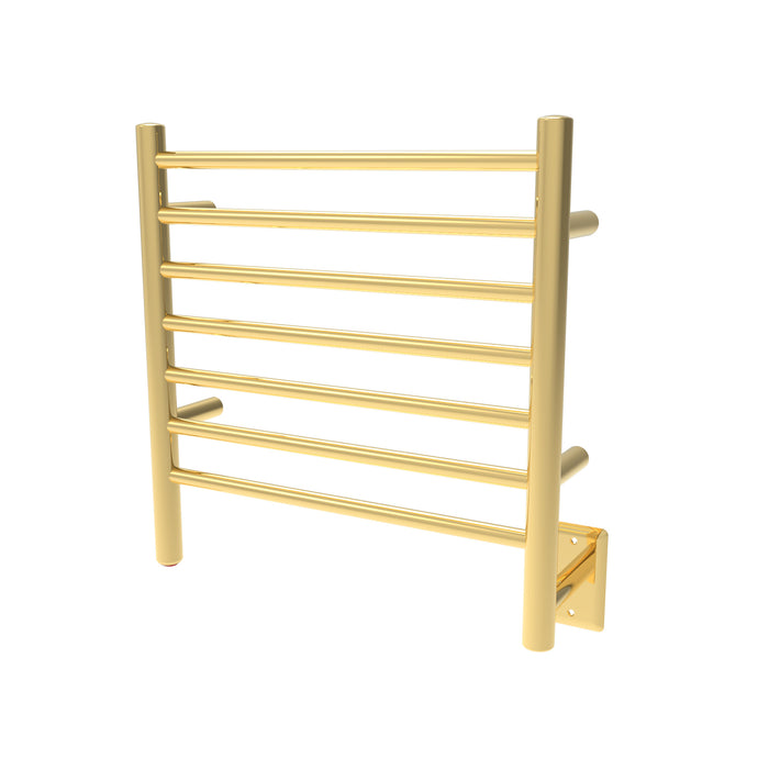 Amba Products RWHS-SPG Radiant 7-Bar Small Hardwired + Plug-in Combo Towel Warmer - 4.75 x 20.5 x 20.125 in. - Polished Gold Finish