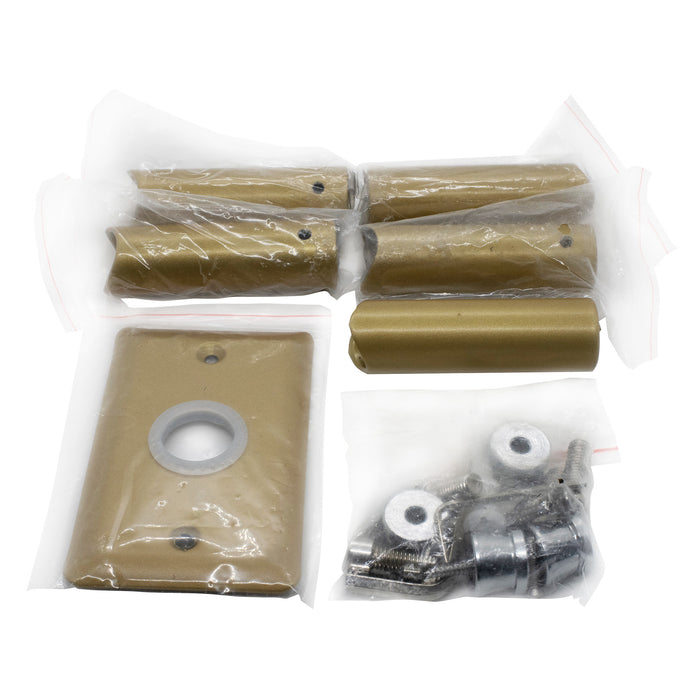 Amba Products Accessory AR-BP-SB Radiant Bracket Pack - 3.5 x 1 x 1 in. - Satin Brass Finish