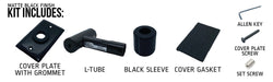 Amba Products AJ-WRK-MB Jeeves Wet-Rated Upgrade Kit - 0.25 x 4.5 x 4.5 in. - Matte Black Finish