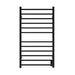 Amba Products RSWHL-MB Radiant 12-Bar Large Square Hardwired Plug-in Combo Towel Warmer - 4.75 x 24.5 x 41.75 in. - Matte Black Finish