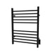 Amba Products RSWH-MB Radiant 10-Bar Square Hardwired + Plug-in Combo Towel Warmer - 4.75 x 24.5 x 31.5 in. - Matte Black Finish