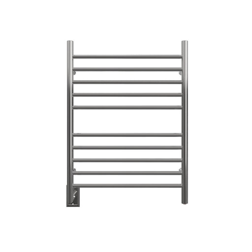 Amba Products RWH-SP-LEFT Radiant Straight 10-Bar Hardwired + Plug-in Combo (Left Side) Towel Warmer - 4.75 x 24.5 x 31.875 in. - Polished Finish