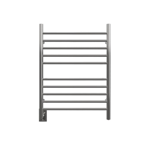 Amba Products RWH-SP-LEFT Radiant Straight 10-Bar Hardwired Plug-in Combo Left Side Towel Warmer - 4.75 x 24.5 x 31.875 in. - Polished Finish
