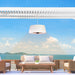 Paragon Outdoor OH-WH1500-3E - SOL Pendent Electric Heater - 29.1 in. x 29.1 in. x 12.6 in. - White