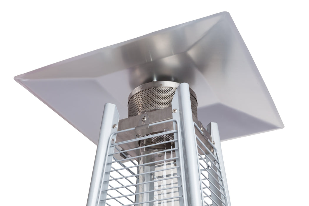 Fire Sense 60523 - Stainless Steel Pyramid Flame Heater - Silver