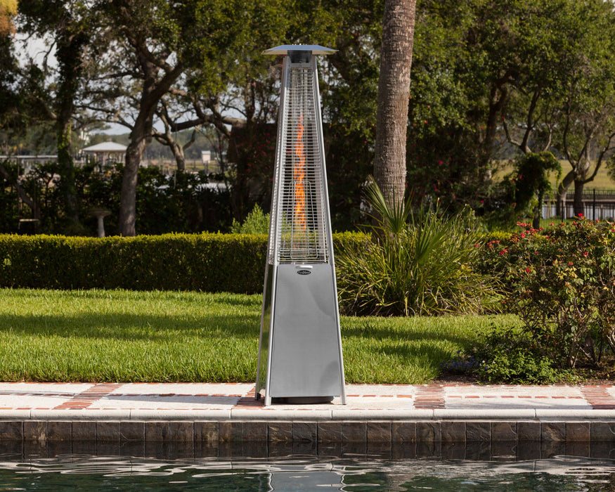 Fire Sense 60523 - Stainless Steel Pyramid Flame Heater - Silver