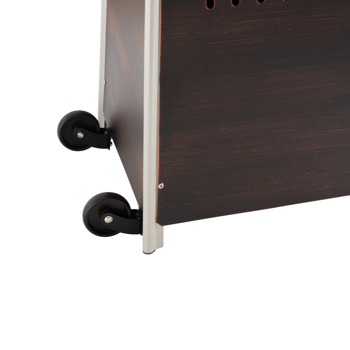 Fire Sense 62263 - Coronado Brushed Bronze Pyramid Flame Patio Heater - Black