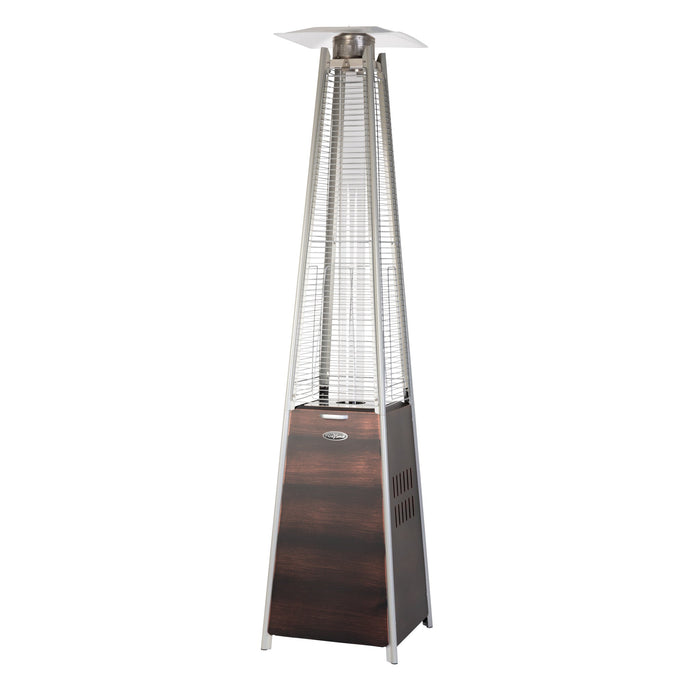 Fire Sense 62263 - Coronado Brushed Bronze Pyramid Flame Patio Heater - Black