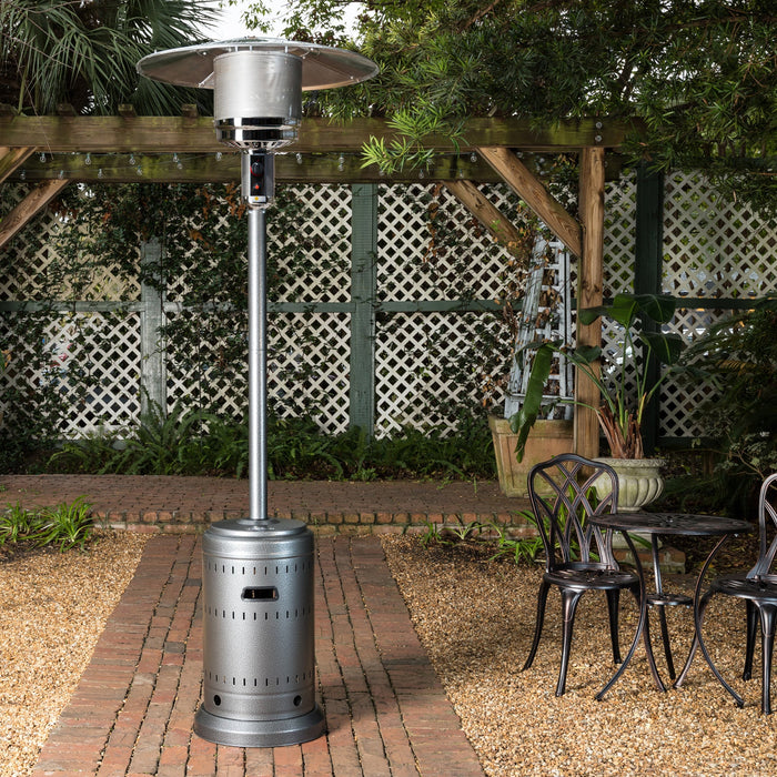 Fire Sense 62555 - Hammered Platinum Commercial Patio Heater - Gray