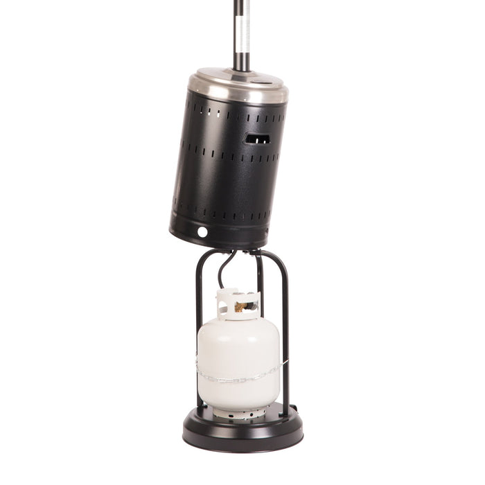 Fire Sense 63009 - Onyx And Stainless Steel Finish Patio Heater - Silver