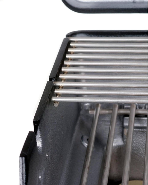 PGS A-Series A40NG 26 Inch Natural Gas Outdoor Patio Gas Grill Head on AB PED Aluminum Pedestal Kit and ANC Black Wheeled Base