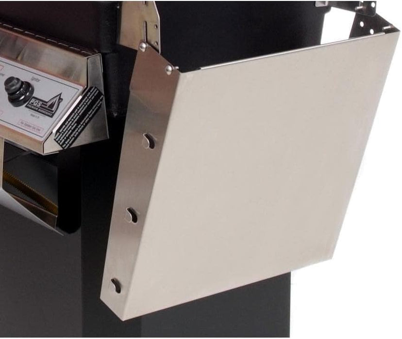 PGS A-Series A40NG 26 Inch Natural Gas Outdoor Patio Gas Grill Head on AB PED Aluminum Pedestal Kit and ANC Black Wheeled Base