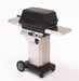 PGS A-Series A40NG 26 Inch Natural Gas Outdoor Patio Gas Grill Head on AS PED Stainless Steel Pedestal Kit and ANC Black Wheeled Base