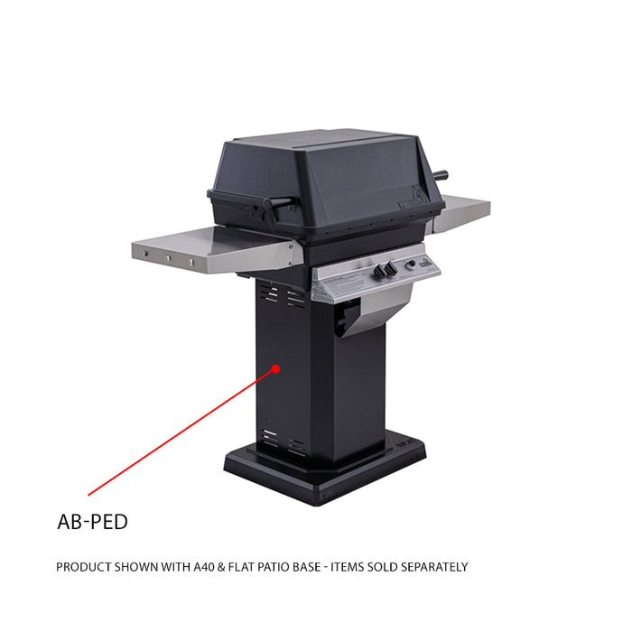 PGS A-Series AB PED Patio Gas Grill Pedestal - Black Color