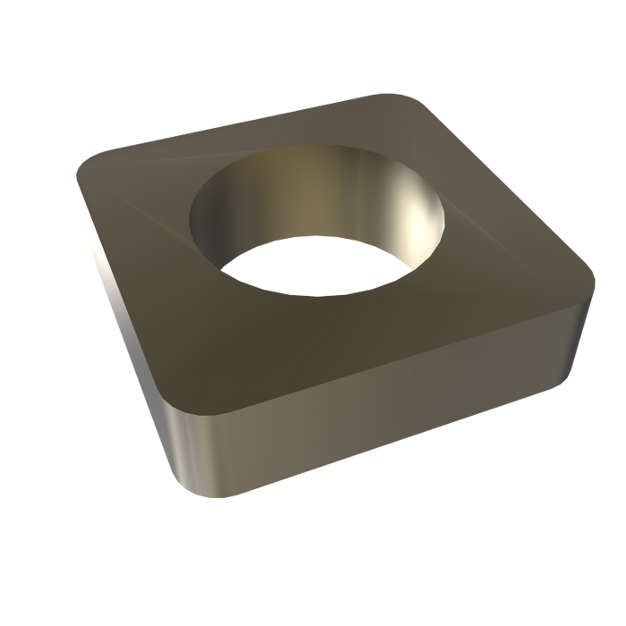 Amba Products Accessory AE-10S-BB 10mm Square Spacer Qty of 2 for Quadro or Vega Collections - 0.375 x 1.5 x 1.5 in. - Brushed Bronze