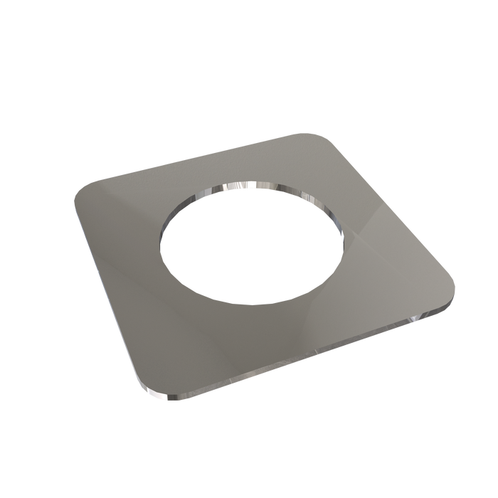 Amba Products Accessory AE-1S-P 1mm Square Spacer Qty of 2 for Quadro or Vega Collections - 0.04 x 1.5 x 1.5 in. - Polished Finish