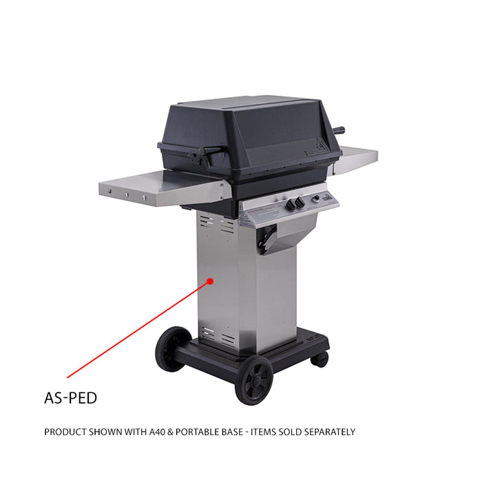 PGS A-Series AS PED Patio Gas Grill Pedestal - Stainless Steel Color