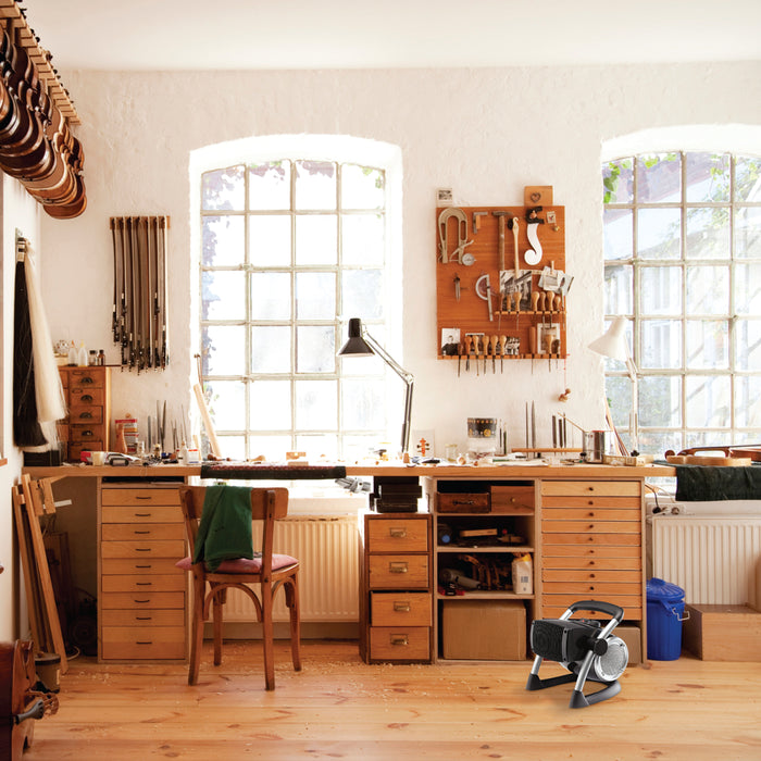 Almo 5919 Lasko Pro-Ceramic Utility Heater  - 11.4 in. x 10.10 in. x 10.40 in. - Black