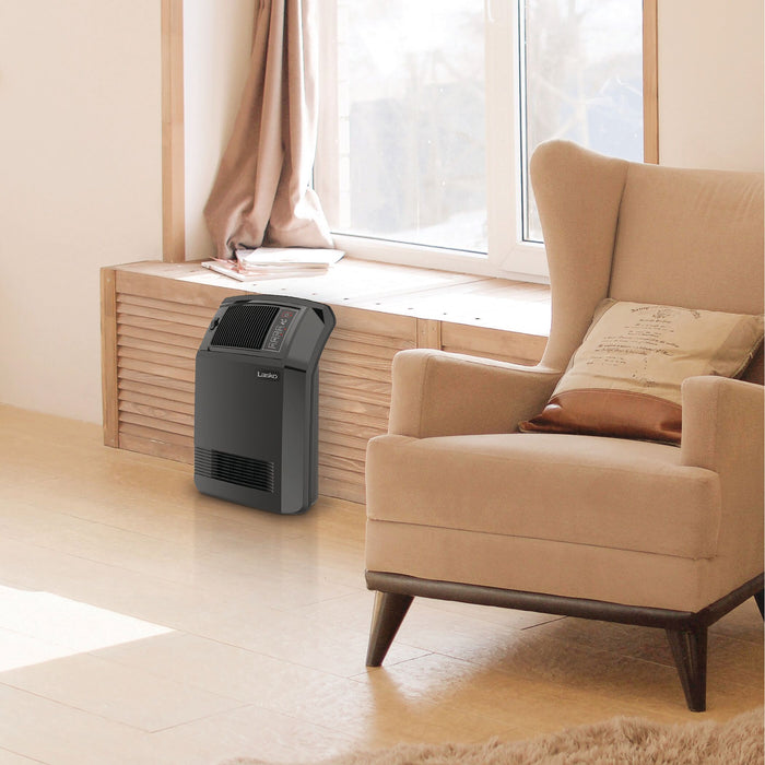 Almo CC24910 Cyclonic Digital Ceramic Heater with Remote  - 7.65 in. x 15.65 in. x 23.23 in. - Black