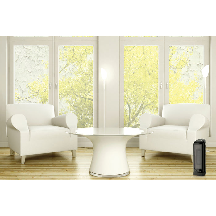 Almo CT16560 Electronic Ceramic Tower Heater  - 6.08 in. x 5.08 in. x 15.70 in. - Black