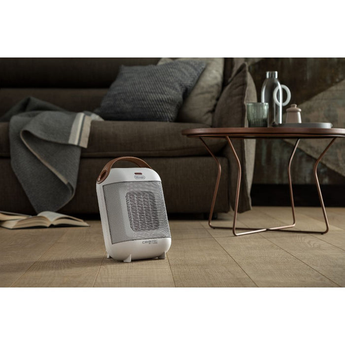 Almo HFX30C15 W Capsule Compact Ceramic Heater  - 7.5 in. x 4 in. x 11 in. - White
