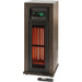 Almo HT1216 3-Quartz Infrared Tower Heater with Oscillation and Remote  - 10 in. x 11 in. x 23.60 in. - Brown