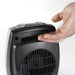 Almo 754200 Ceramic Heater with Adjustable Thermostat  - 6 in. x 7 in. x 9.2 in. - Silver