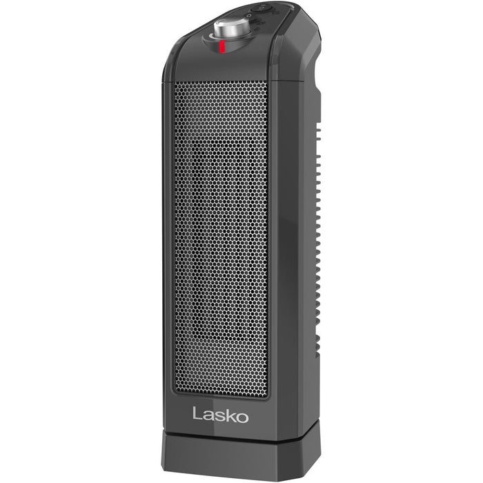 Almo CT16451 Oscillating Ceramic Tower Heater  - 6.08 in. x 5.08 in. x 15.7 in. - Gray