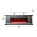 Almo LDFP0009US-BLK 72-inch Media Fireplace with Faux Glass Beads  - 18 in. x 72 in. x 20 in. - Black
