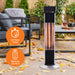 Almo PD15R Outdoor Infrared Tower Heater  - 11.08 in. x 11.08 in. x 31.7 in. - Black