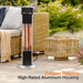 Almo PD15R Outdoor Infrared Tower Heater  - 11.08 in. x 11.08 in. x 31.7 in. - Black