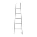 Amba Products ASW Jeeves Model A Ladder 5-Bar Hardwired Drying Rack Towel Warmer - 7.375 x 21.25 x 75.125 in. - White Finish