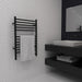 Amba Products ESMB Jeeves Model E Straight 12-Bar Hardwired Towel Warmer - 4.5 x 21.25 x 31.75 in. - Matte Black Finish