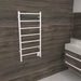 Amba Products FSW Jeeves Model F Straight 7-Bar Hardwired Drying Rack Towel Warmer - 4.5 x 21.25 x 41.75 in. - White Finish